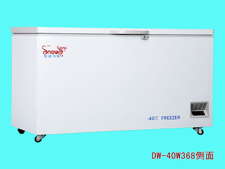 傲雪-15～-40℃普通卧式低温冰箱DW-40W368侧面